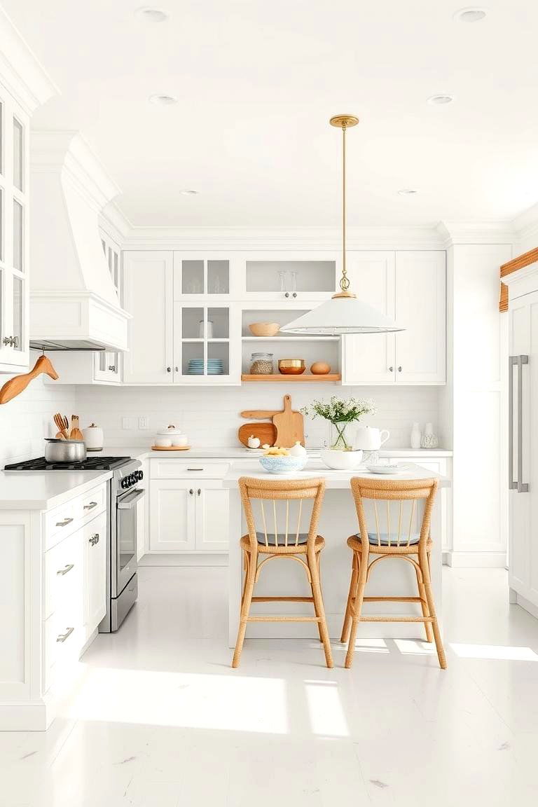 Coastal White Kitchen Design - 24 White Kitchen Ideas