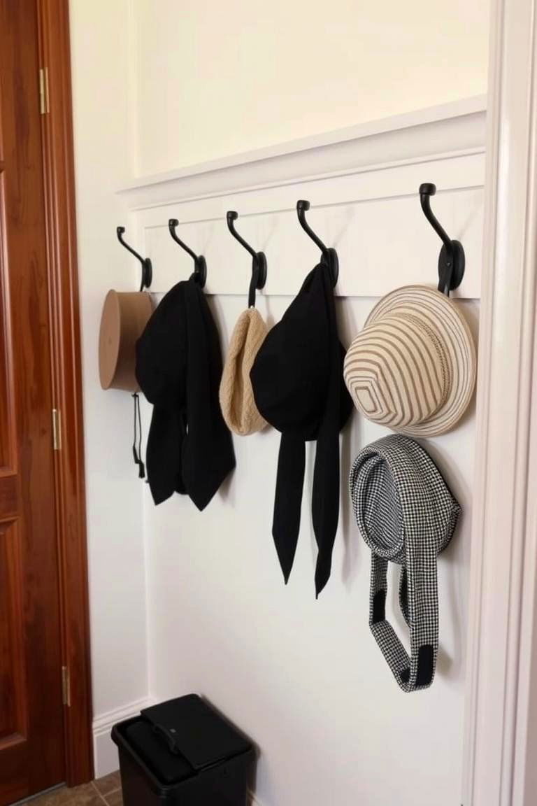 Coat and Hat Hooks - 24 Small Mudroom Ideas