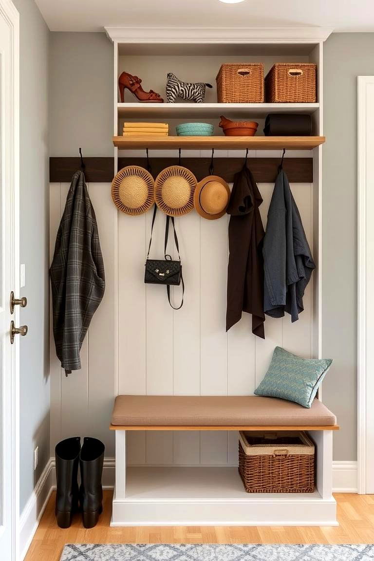 Coat and Hat Rack Alcove - 24 Alcove Ideas
