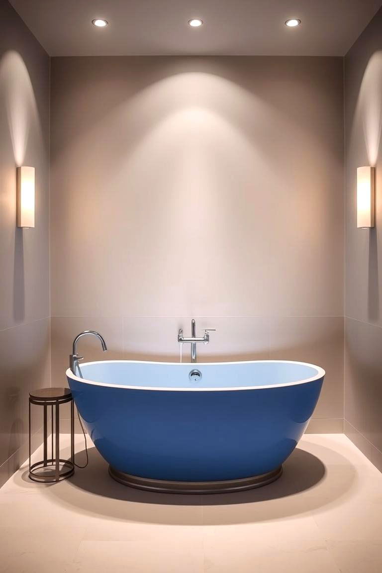 Cobalt Blue Bathtub Designs - 24 Blue Bathroom Ideas