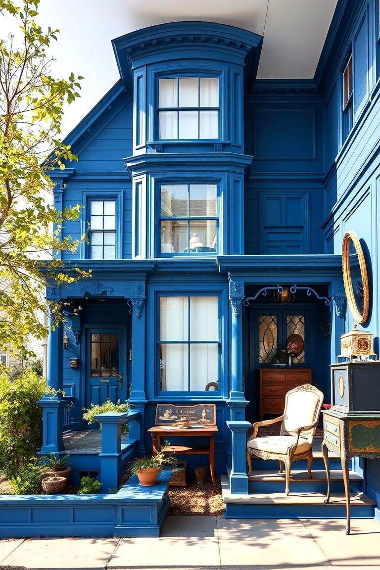 Cobalt Charm - 24 blue victorian house colors