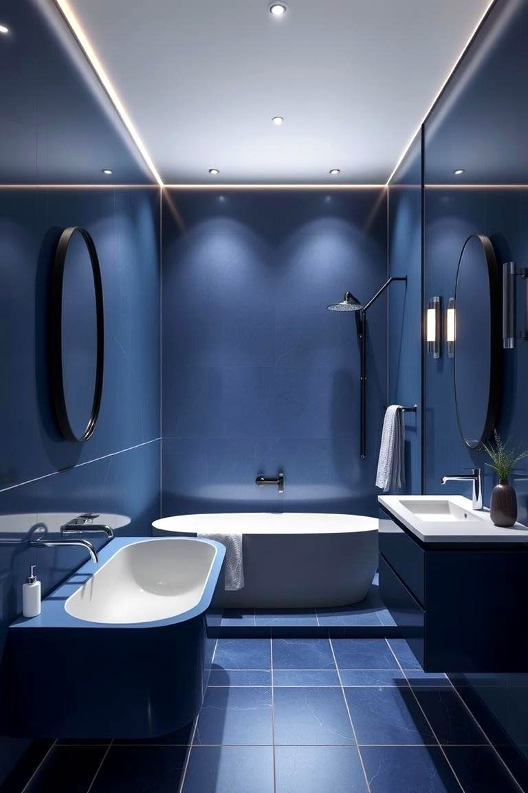 Cobalt Contemporary - 24 Colorful Bathroom Ideas