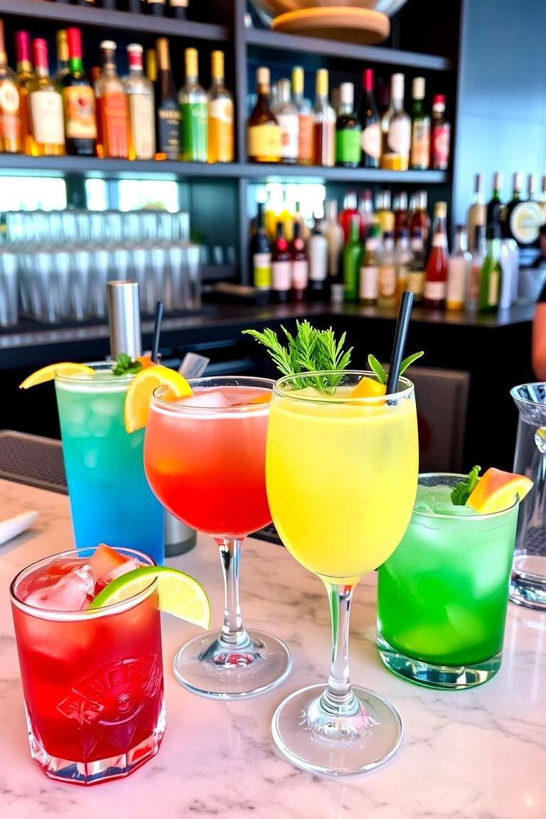 Cocktail Bar or Mocktail Station - 24 Graduation Party Ideas
