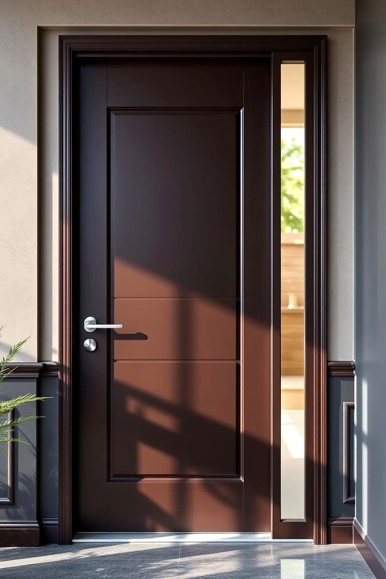 Cocoa Brown Richness - 24 Brown House Front Door Colors