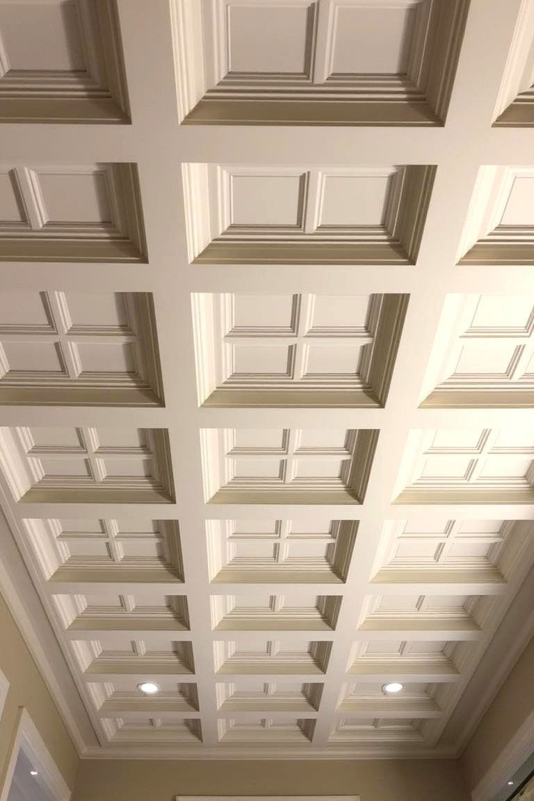 Coffered Ceiling Detailing - 24 Shed Ceiling Ideas