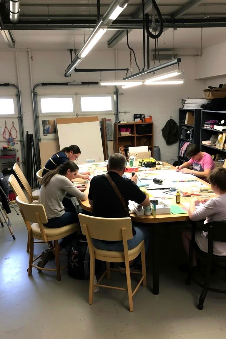 Collaborative Creation Station - 24 Garage Game Room Ideas