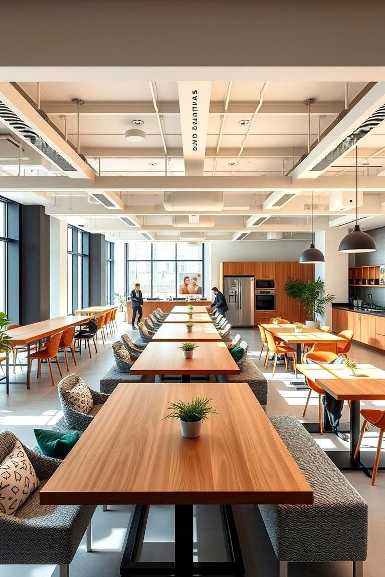 Collaborative Dining Area - 24 Office Kitchen Ideas