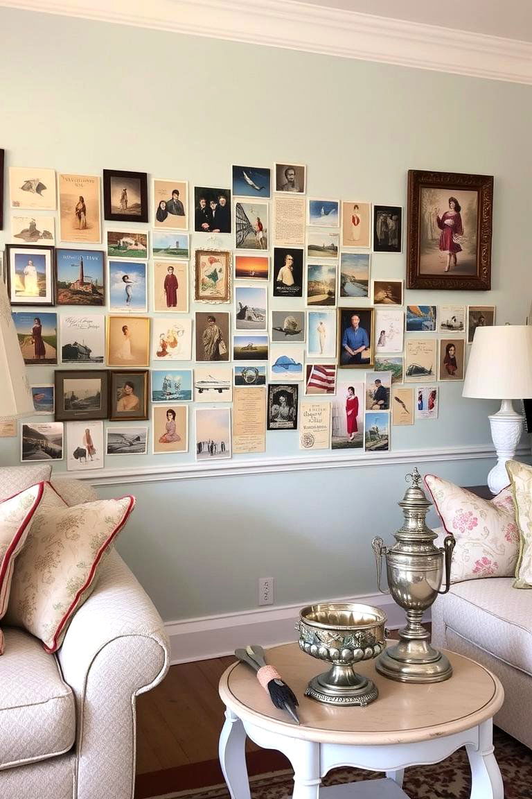 Collections as Decor - 24 Shabby-chic Style Living Room Ideas