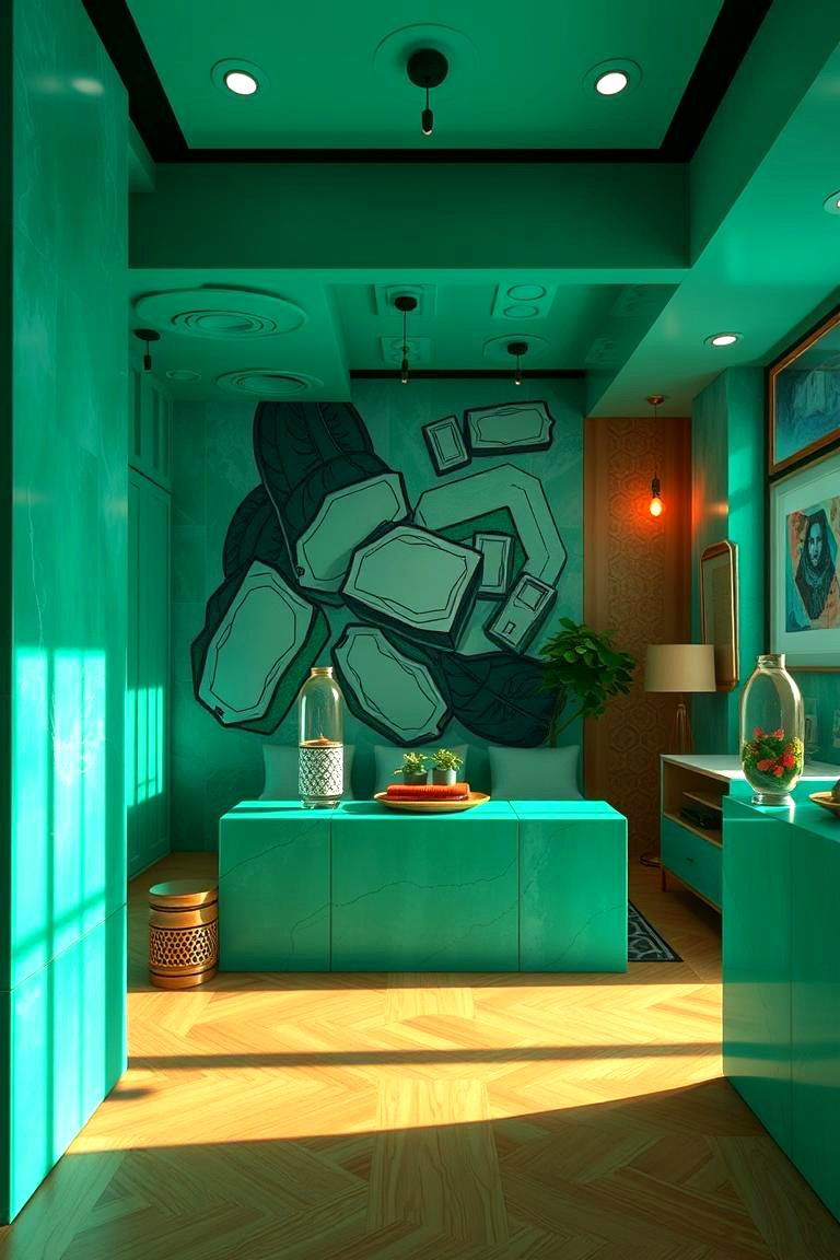 Color Block Jade Magic - 24 Jade Green Bedroom Ideas
