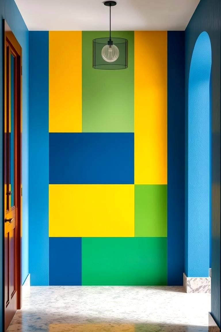 Color Block Wall - 24 Exterior Color Palettes for Small Homes