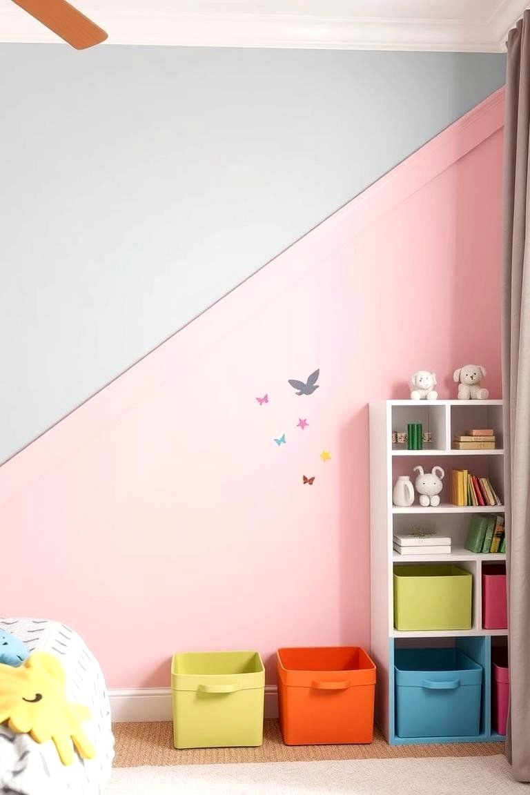 Color Blocked Trim - 24 Wood Trim Accent Wall Ideas