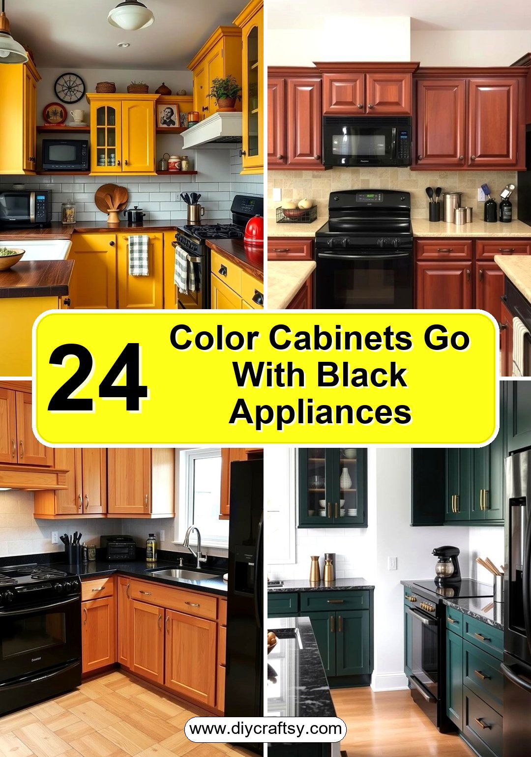 Color Cabinets Go With Black Appliances