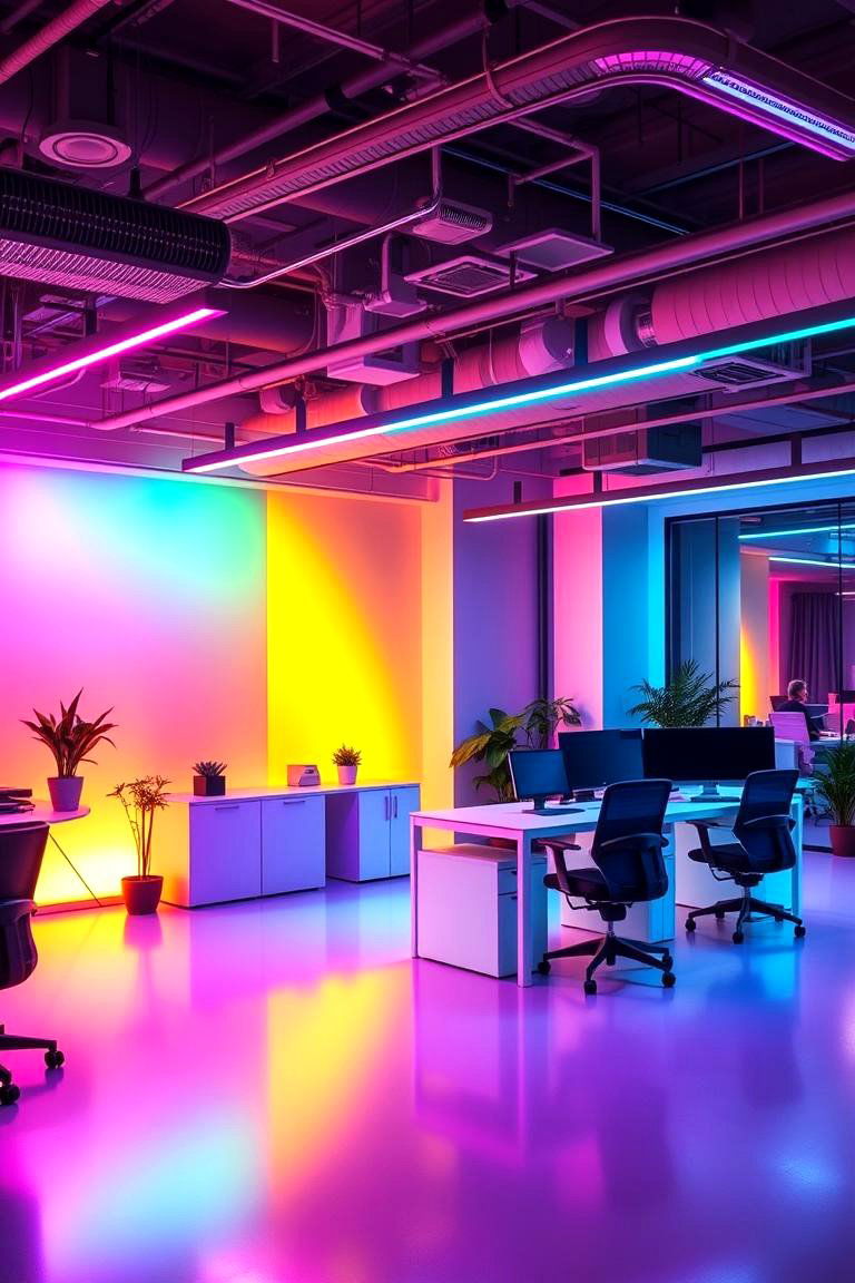 Color Changing LED Innovations - 24 Home Office Lighting Ideas
