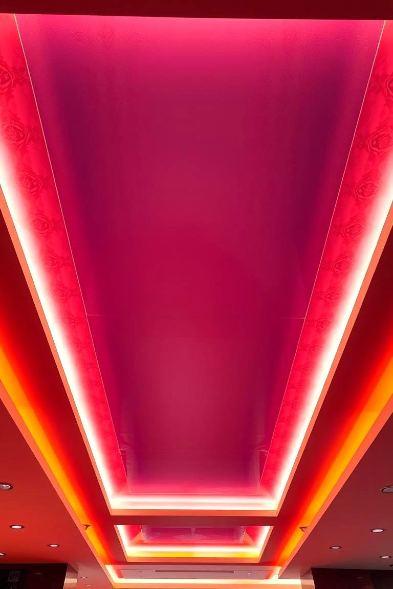 Color Contrast Reverse Tray Ceiling - 24 Reverse Tray Ceiling Ideas