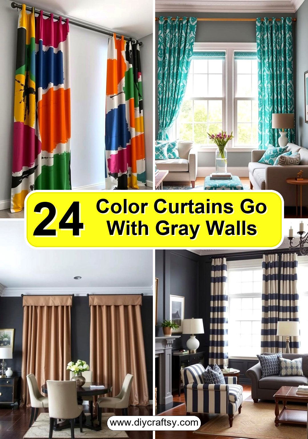 Color Curtains Go With Gray Walls
