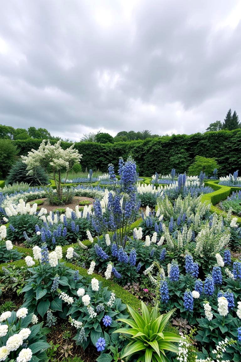 Color Themed Parterres - 24 Parterre Garden Ideas