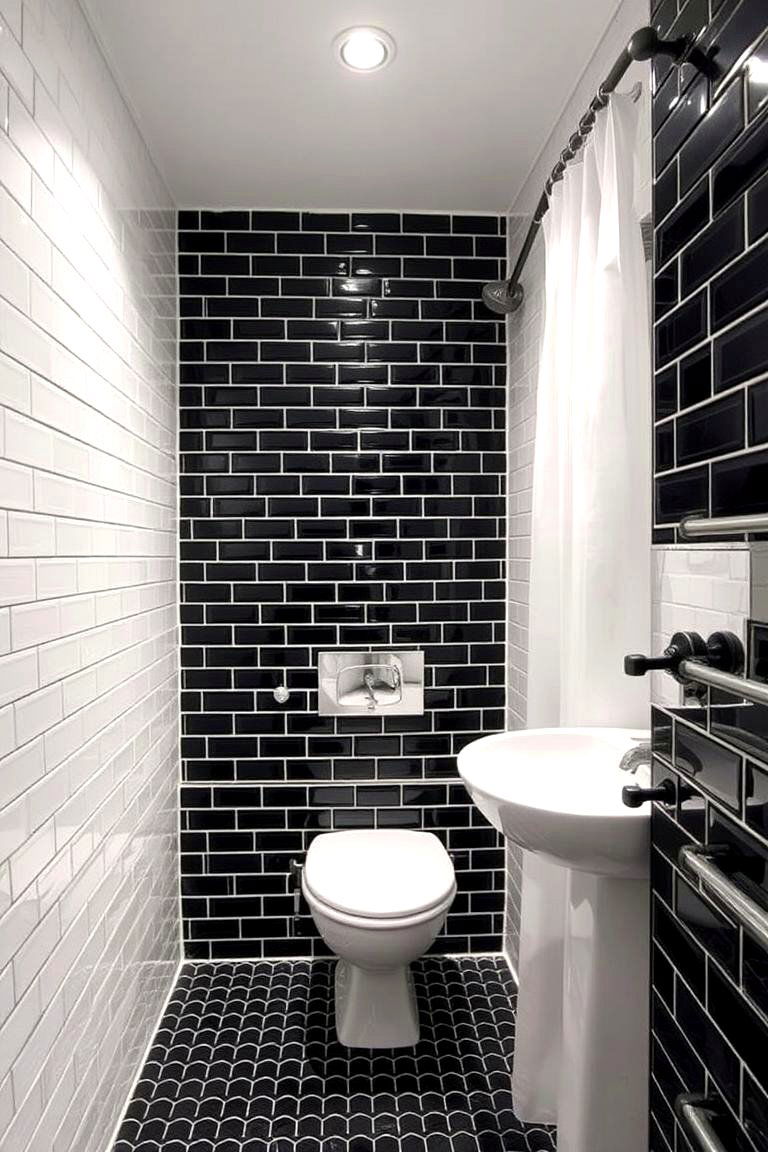 Colored Grout for a Fun Twist - 24 Bathroom Tile Ideas