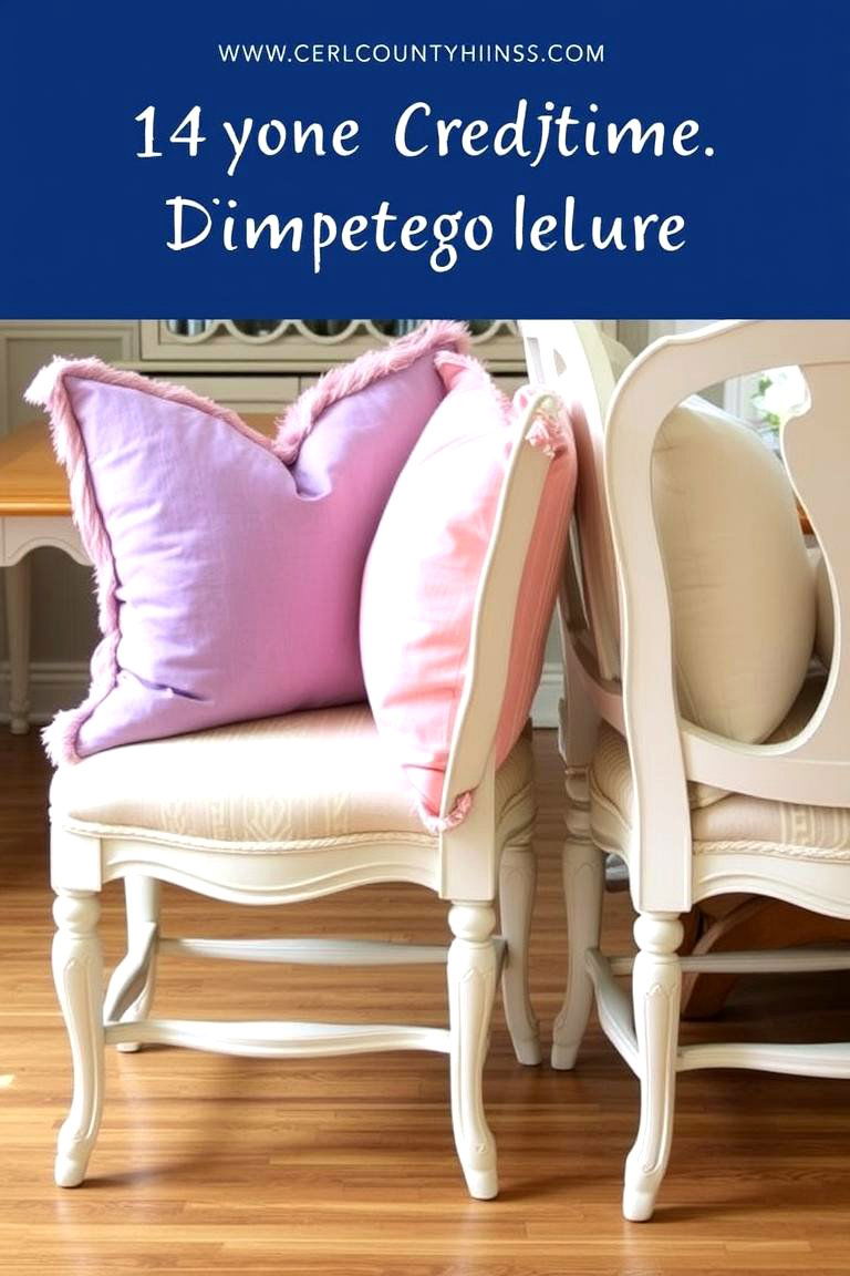 Colorful Accent Pillows - 24 French Country Dining Room Ideas