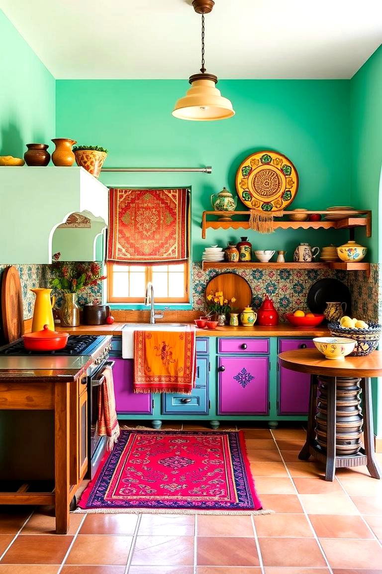 Colorful Accents - 24 Spanish Style Kitchen Ideas