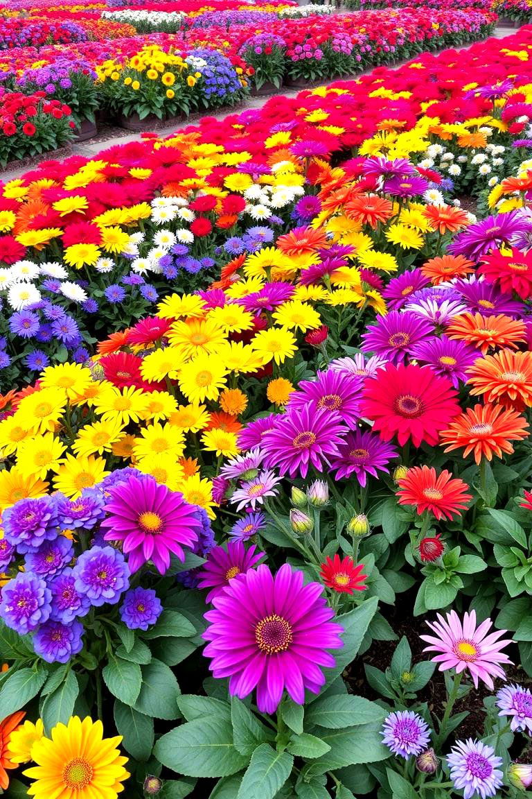 Colorful Annuals Display - 24 Secret Garden Ideas
