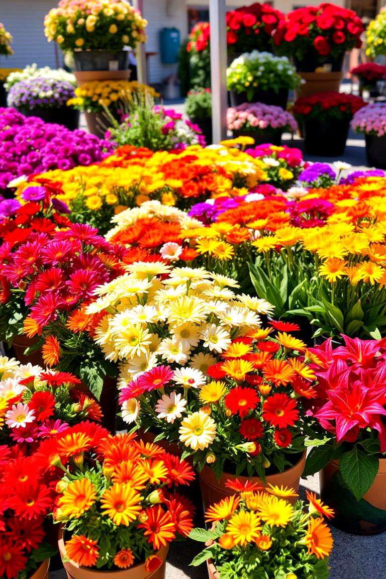 Colorful Annuals Display - 24 Balcony Garden Ideas