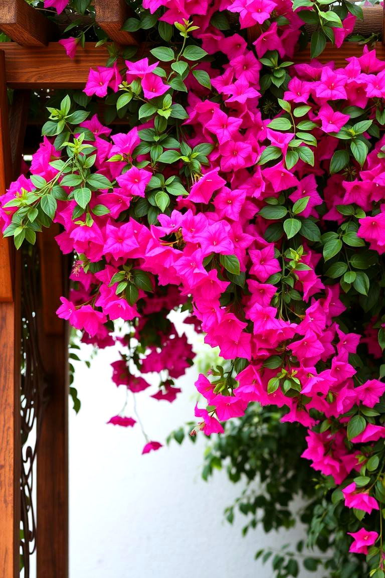 Colorful Bougainvillea Oasis - 24 Tropical Garden Ideas