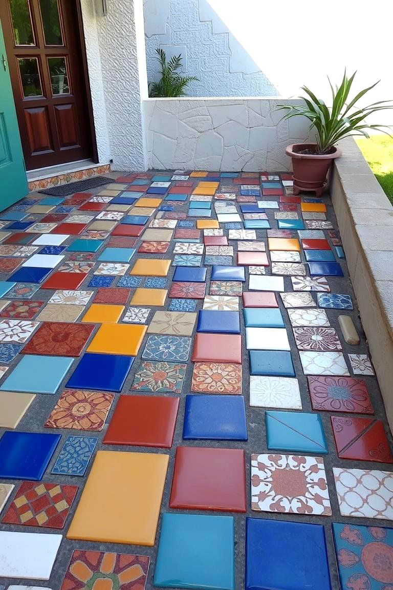 Colorful Decorative Tiles - 24 spanish bungalow exterior ideas