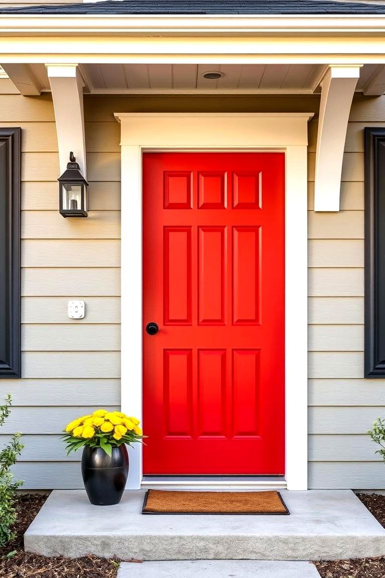 Colorful Doorways - 27 1980s House Exterior Ideas