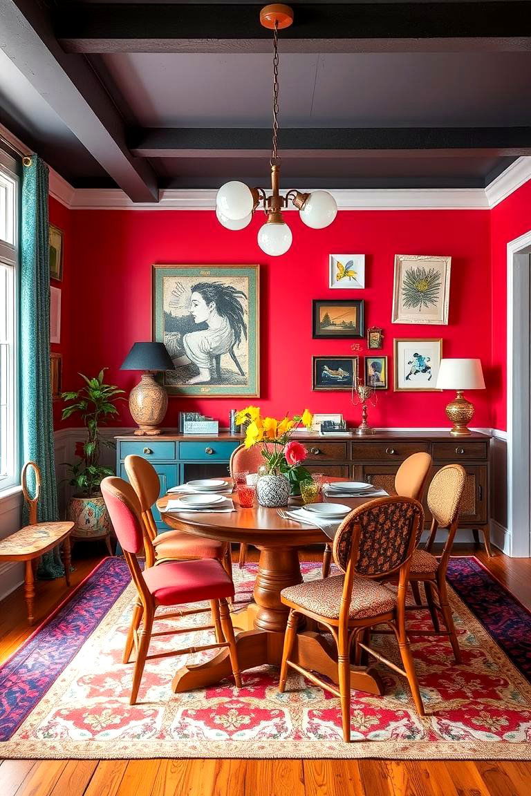 Colorful Eclectic Dining Room - 24 Dining Room Ideas