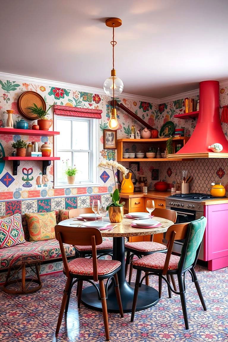 Colorful Eclectic Kitchen Diner - 24 Kitchen Diner Ideas