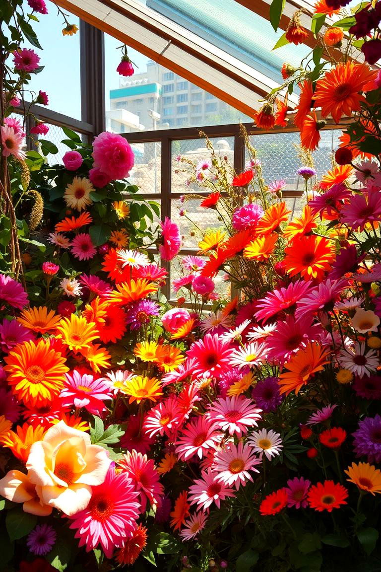 Colorful Floral Haven Nook - 24 Garden Nook Ideas
