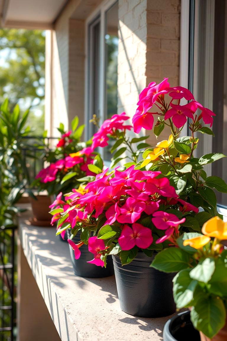 Colorful Impatiens - 24 Flowering Plants for Balcony
