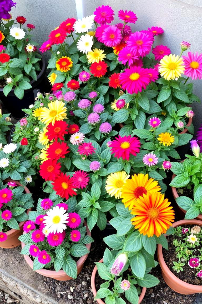 Colorful Perennial Patch - 24 Corner Garden Ideas With Pots