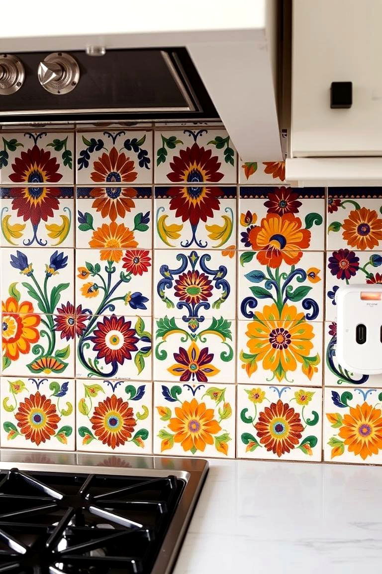 Colorful Talavera Tiles - 24 Mexican Style House Design Ideas