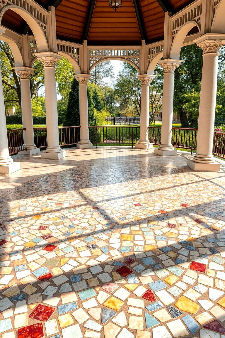Colorful Terrazzo Design - 24 Gazebo Floor Ideas