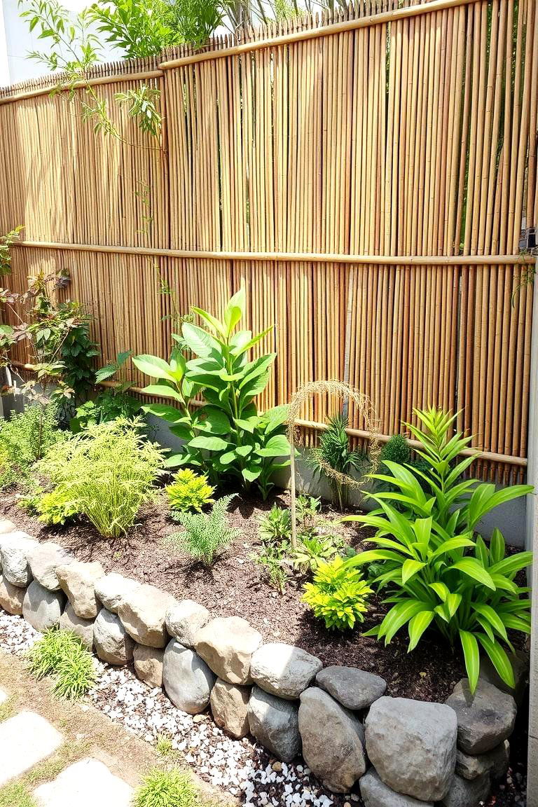 Combination Fence with Multiple Materials - 24 Small Garden Fence Ideas