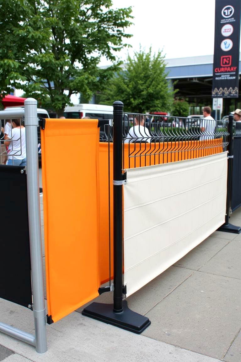 Combination Modular Fencing - 24 Temporary Fence Ideas