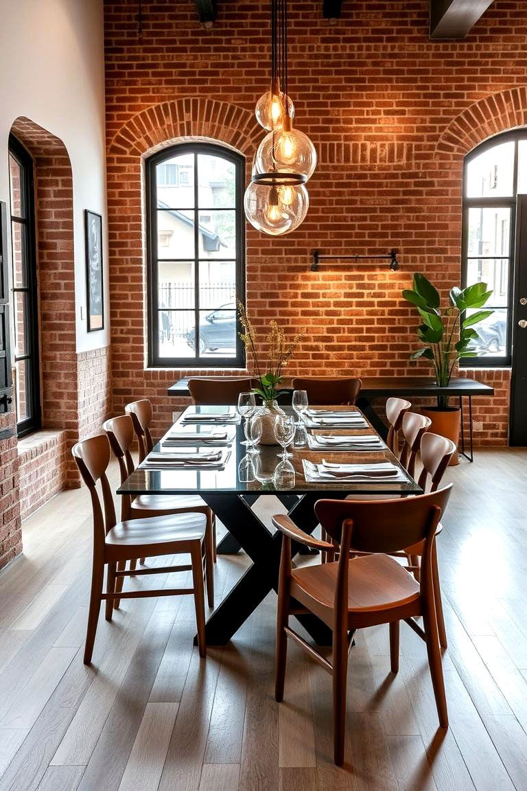 Combine Modern and Rustic Elements - 24 Dining Room Design Ideas