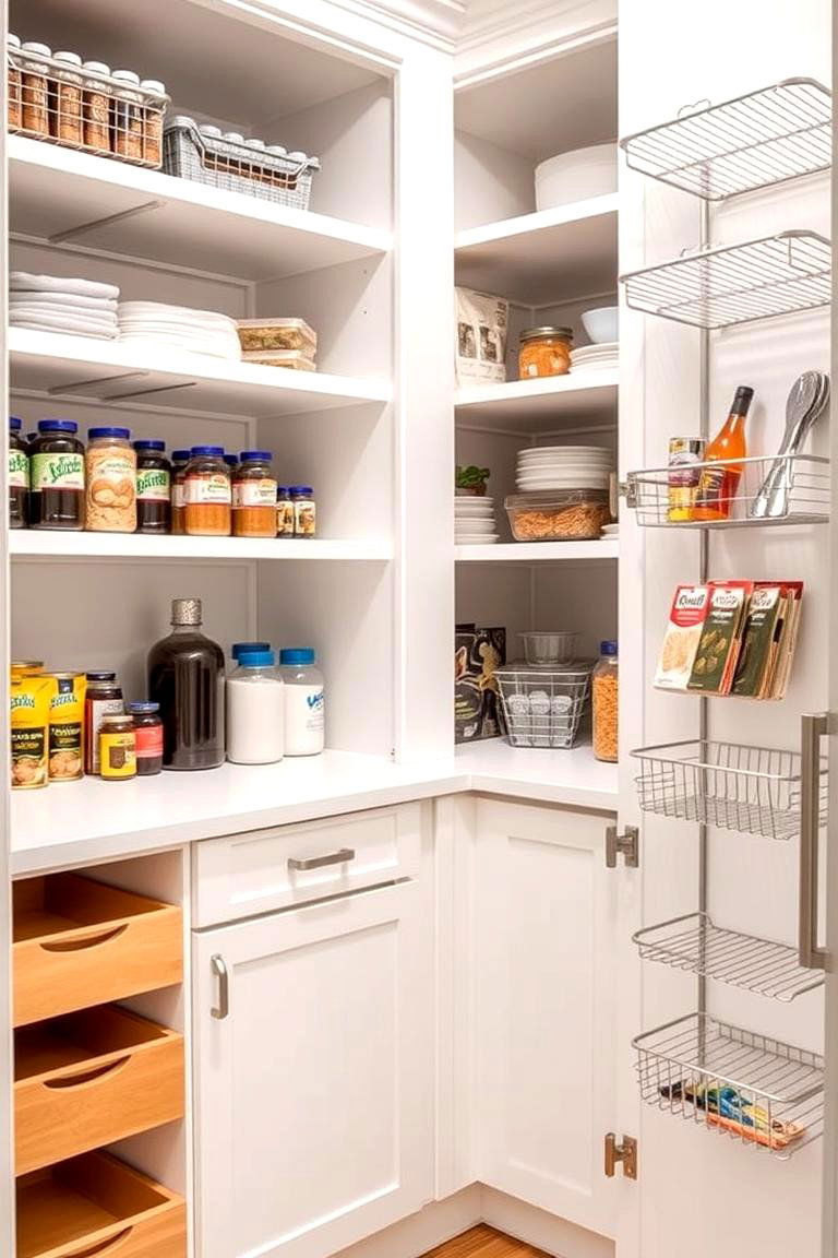 Combining Different Shelving Types for a Custom Solution - 24 Pantry Shelving Ideas