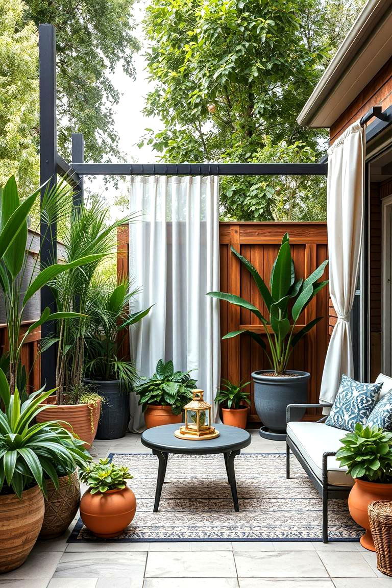 Combining Elements for Optimal Privacy - 24 Privacy Patio Ideas