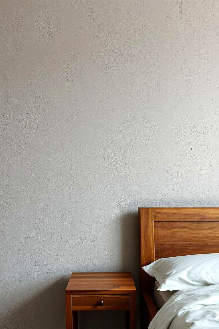 Combining Textured Wall Paints with Wooden Details - 24 earthy bedroom ideas