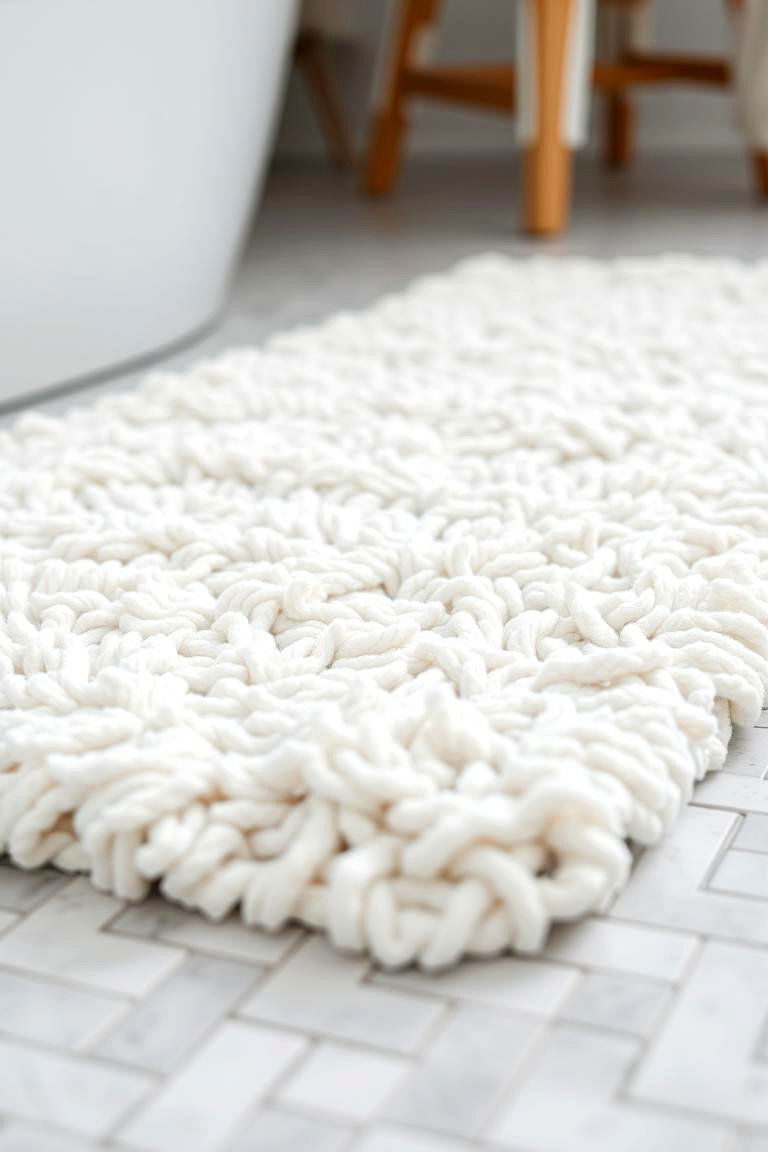 Comfortable Bath Mat - 24 Zen Bathroom Ideas