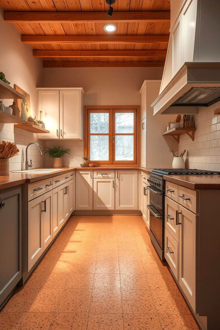 Comfortable Cork Flooring - 24 Kitchen Floor Ideas