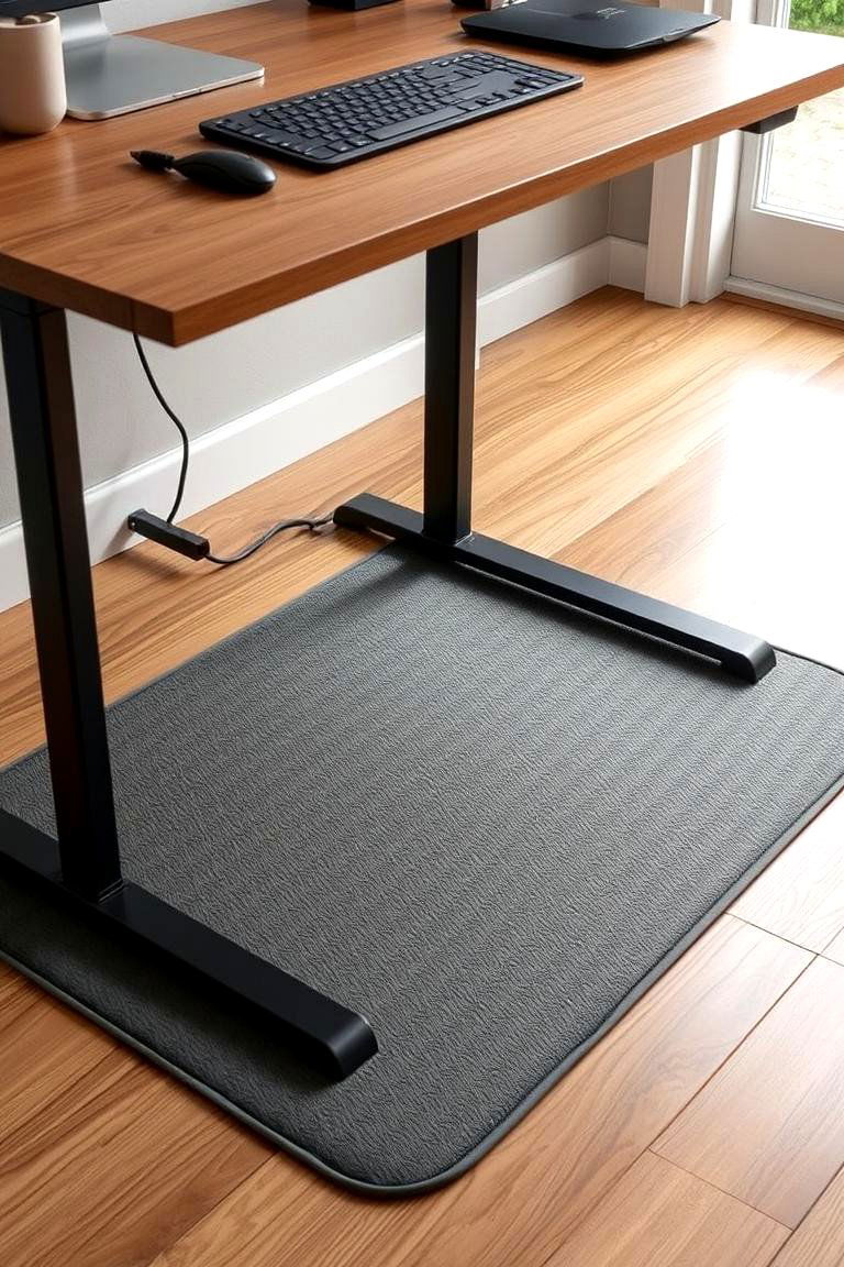 Comfortable Floor Mat - 24 Cubicle Decor Ideas
