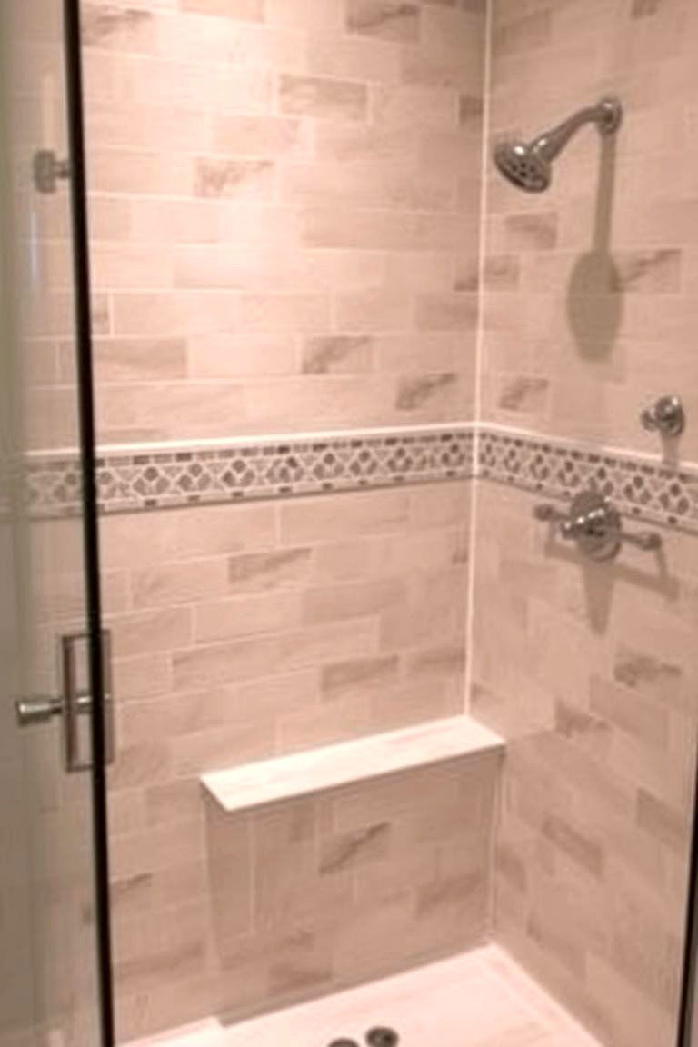 Comfortable Half Wall with a Seating Ledge - 24 Half-wall Shower Ideas