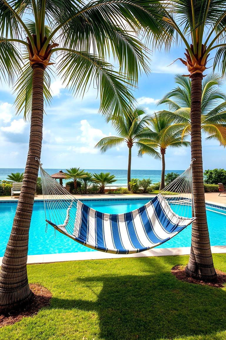 Comfortable Hammocks - 24 Pool Furniture Ideas