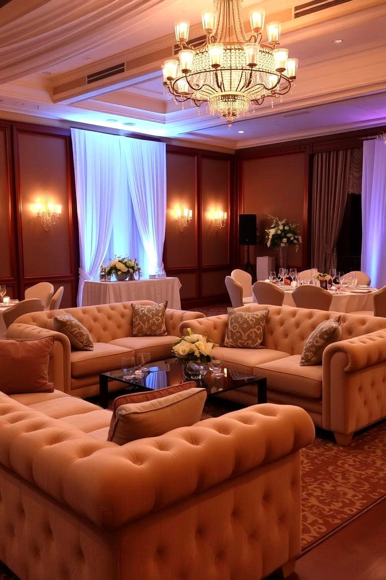 Comfortable Lounge Areas - 24 Wedding Reception Ideas