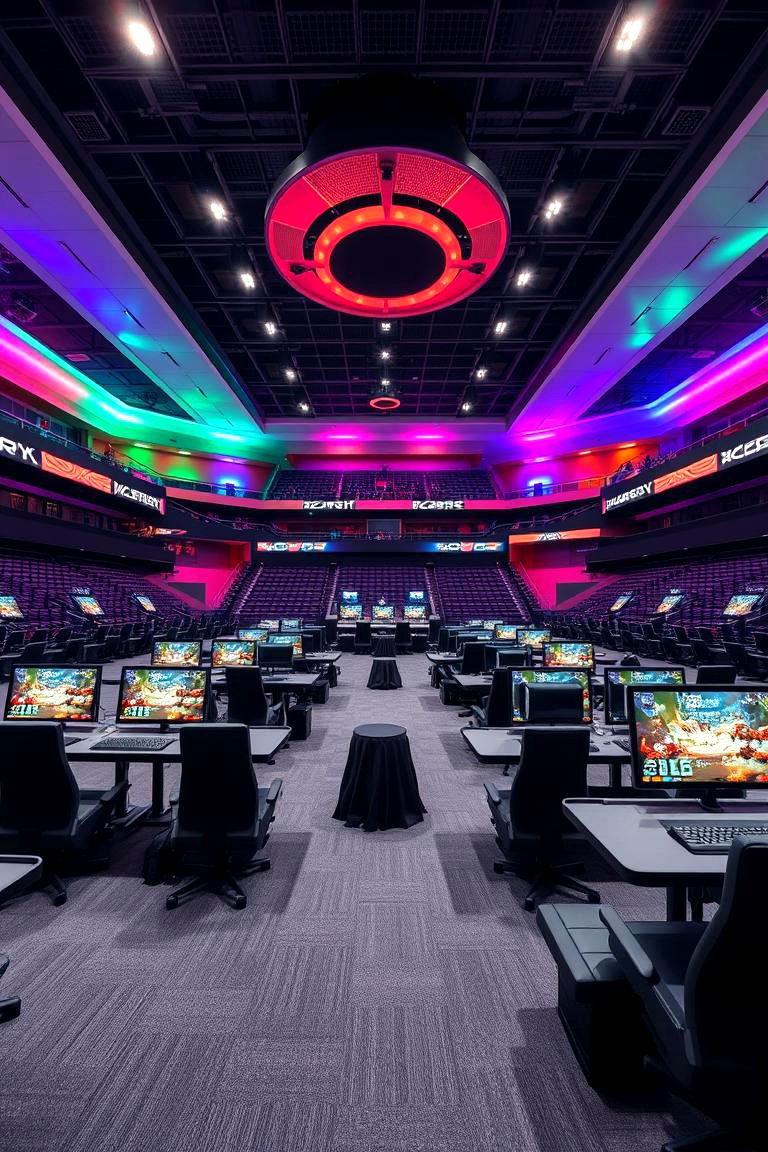 Comfortable Multiplayer Arena - 24 Video Game Room Ideas