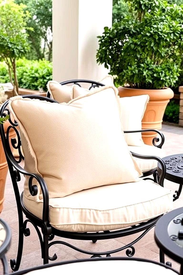 Comfortable Outdoor Cushions - 24 Mediterranean Patio Ideas