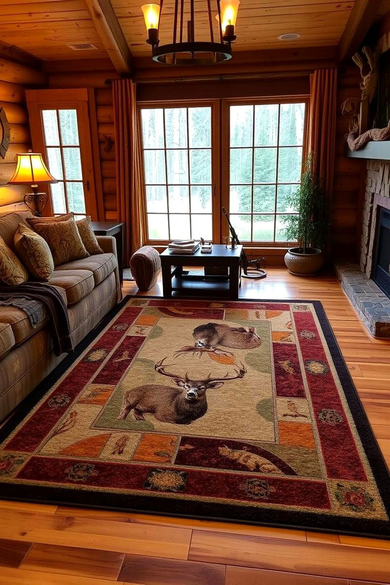 Comfortable Rugs - 24 Hunting Room Ideas